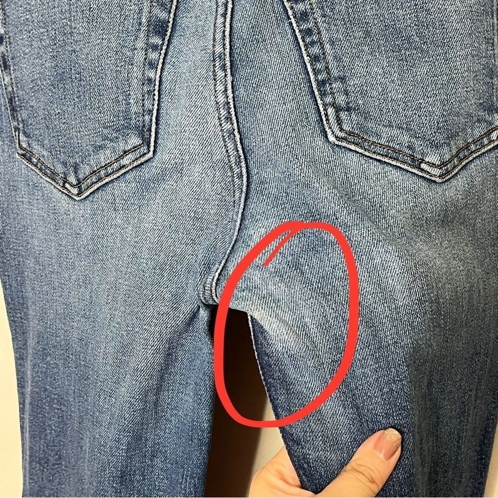 RE/DONE Originals Ankle Crop Jeans Women's 25 Mid70s Blue High Rise Vintage Slim - Picture 16 of 16